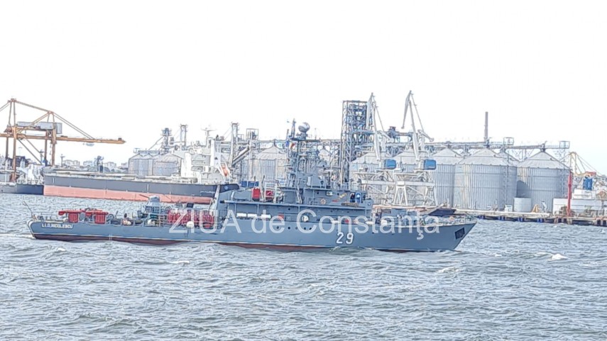 update nava militara avariata de o mina pe marea neagra a ajuns in portul constanta galerie foto video