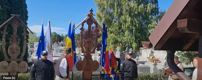 Dezvelirea monumentului comemorativ al militarilor de pe frontul nevîzut de la pitești, foto: IICCMER 