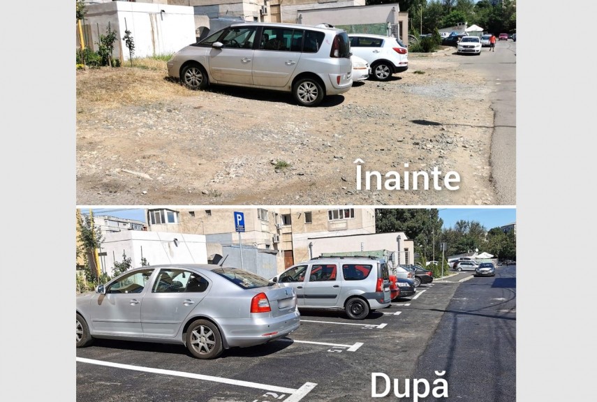 Parcare în Coiciu. Foto: Primăria Constanța