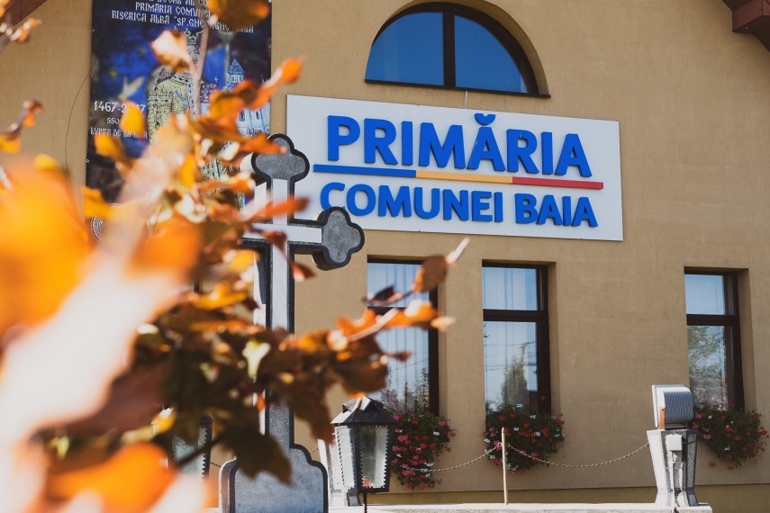 Primăria Comunei Baia - Sursa foto: Facebook.com - Pagina oficială a Comunei Baia