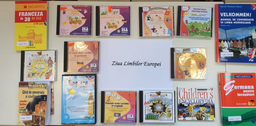  expoziție de CD-uri, foto: Facebook/ Biblioteca Județeană Constanța.