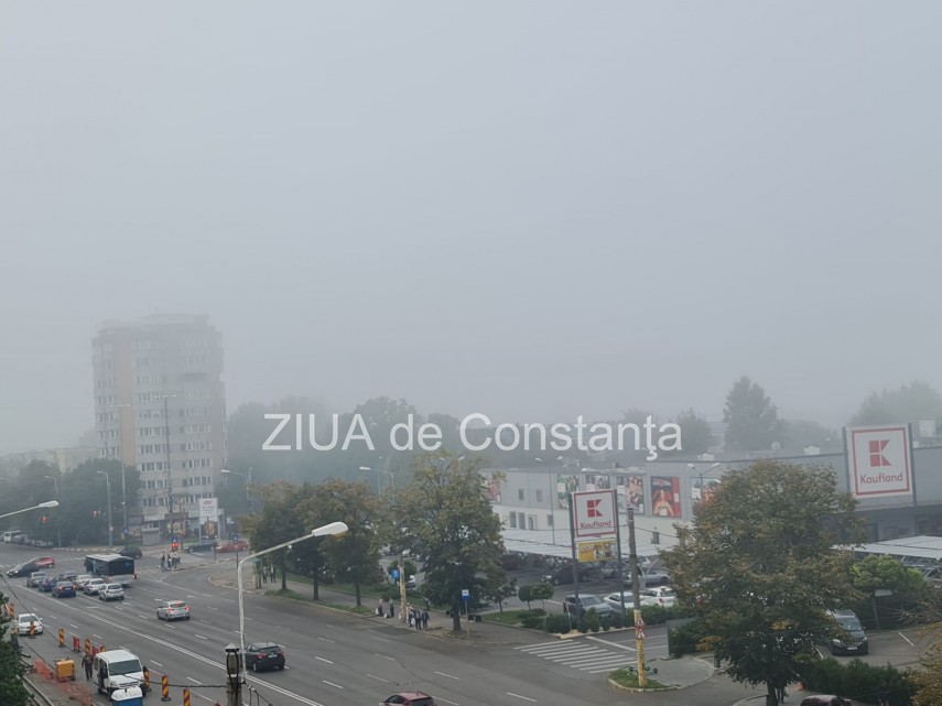 Cod galben de ceață. Foto: ZIUA de Constanța