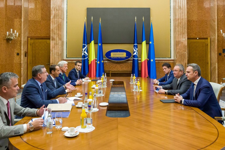 Întâlnire la sediul Guvernului. Foto: Facebook/Guvernul României