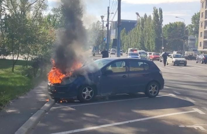 Incendiu. Foto ISU Dobrogea