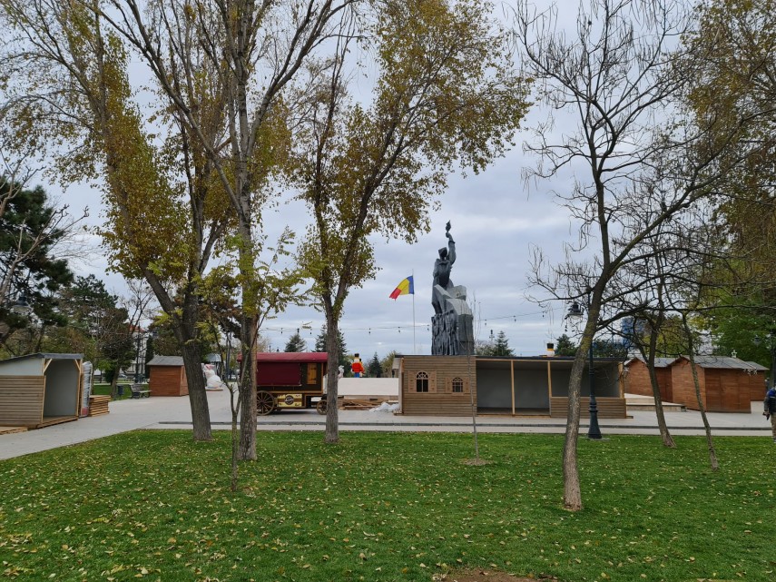 Pregătiri pentru Târgul de Crăciun în Parcul Arheologic Constanța. Foto din Arhiva ZIUA de Constanța