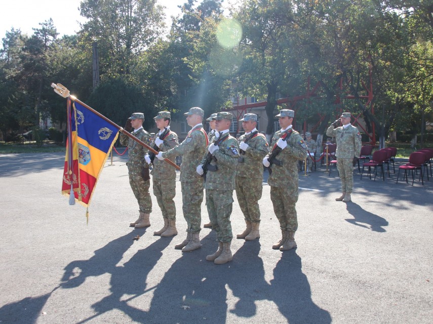 Ceremonie militară. Foto: facebook/Brigada 9 Mecanizată Mărășești/Soldat IONIȚĂ Alin