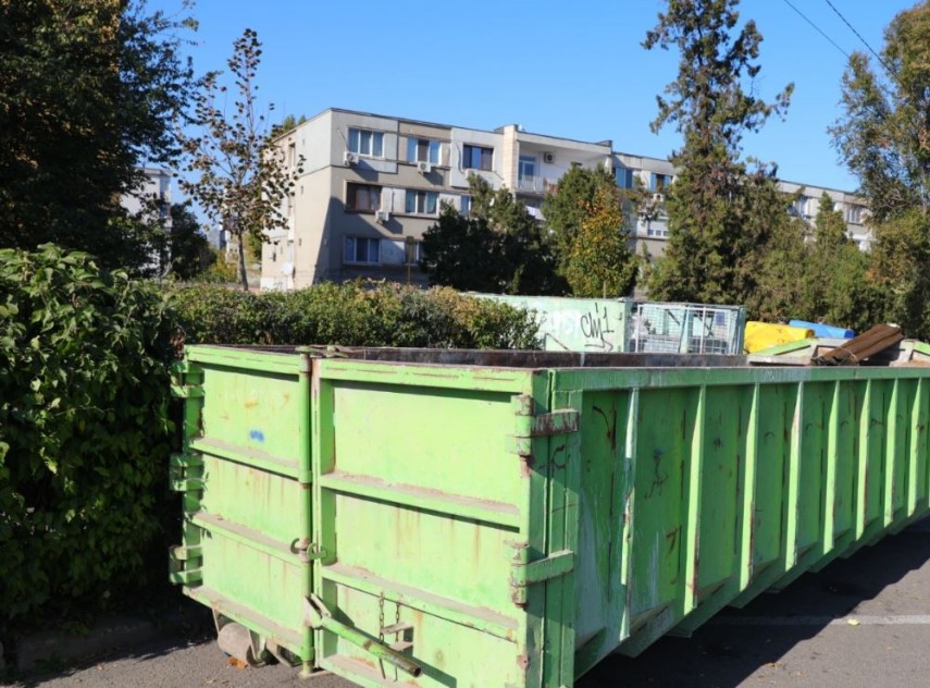 containerele pentru colectarea deșeurilor voluminoase, foto: PMC 