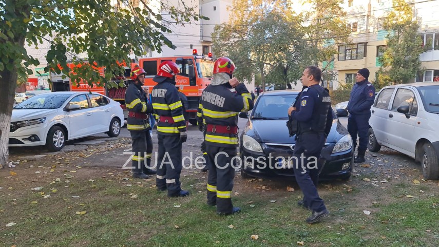 Incendiu auto. Foto: ZIUA de Constanța