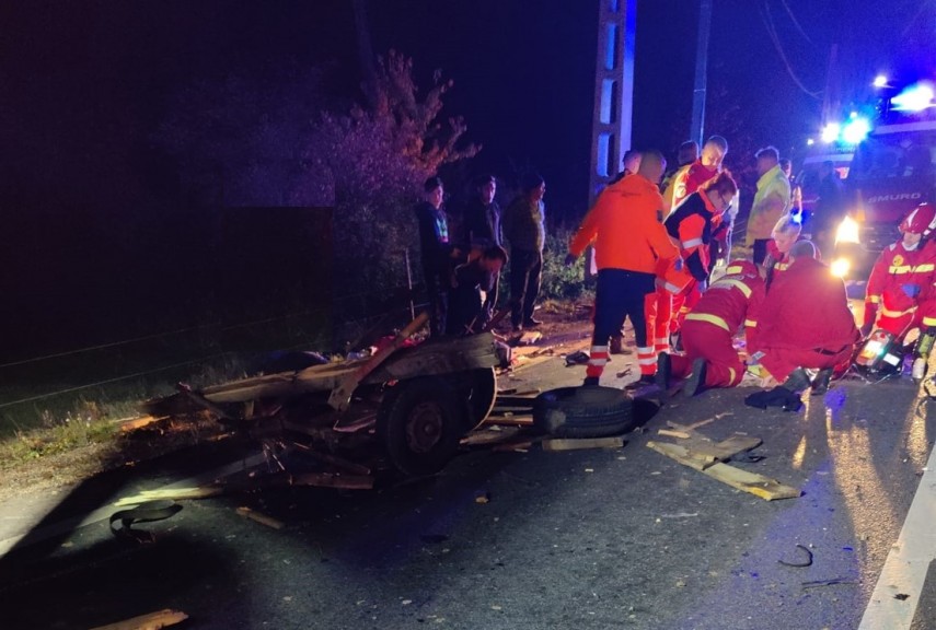 Accident mortal în județul Bihor. Foto: ISU Bihor