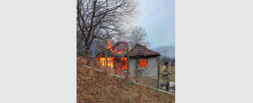 Incendiu. Foto: ISU Buzău