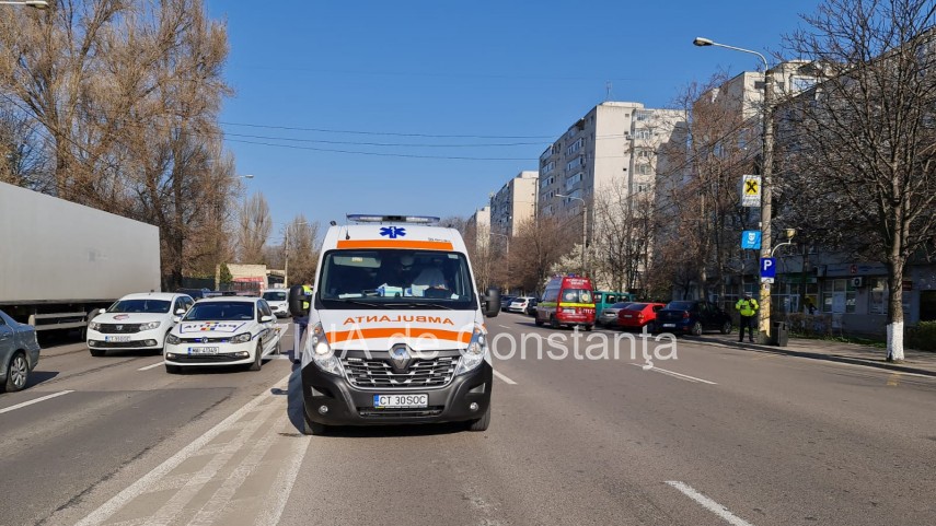 UPDATE: Accident rutier in zona Casei de Pensii din Constanta! Primele informatii   