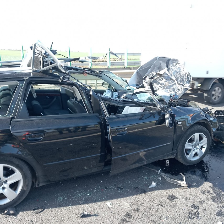 Accident rutier . foto ISU Dobrogea