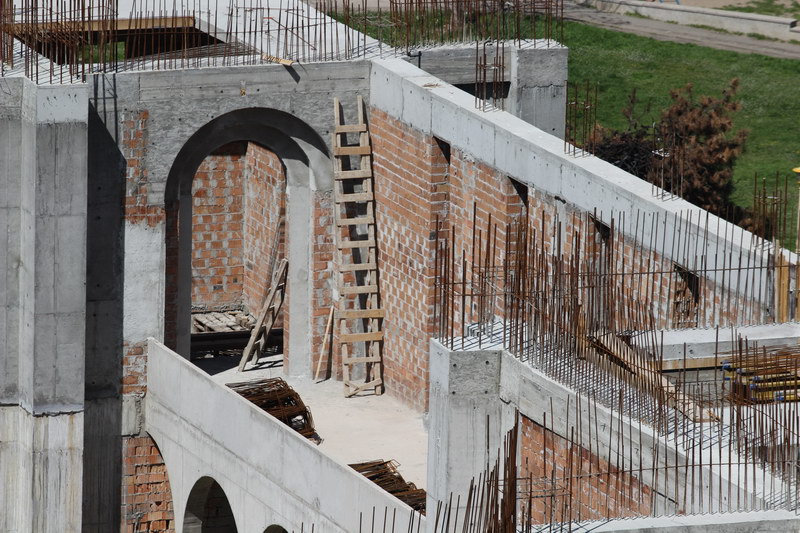 Catedrala Eroilor, în construcție. Sursa foto: Arhiva ZIUA de Constanța