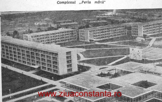 Complexul „Perla mării“, 1960. Sursă foto: „Constanța și împrejurimile ei“, de Petrilă Tiberiu, Popescu Demetru și Porumbescu Marin