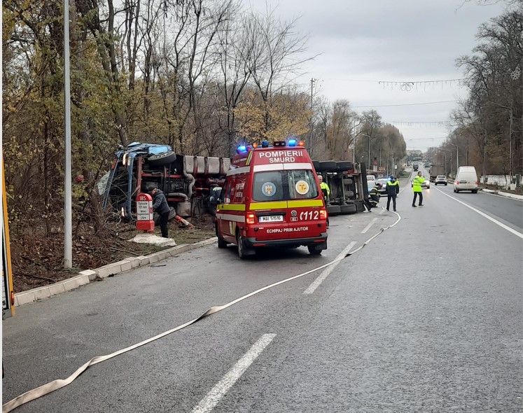 Accident rutier. Foto: ISU Dobrogea