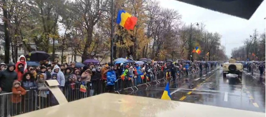 Parada militară în București. Foto: Facebook/MApN