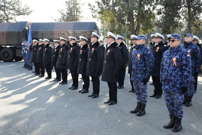 Ceremonie. Foto: Facebook/Fortele Navale Române