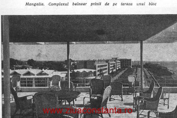 Mangalia. Complexul balnear. Sursă foto: „Constanța și împrejurimile ei“, de Petrilă Tiberiu, Popescu Demetru și Porumbescu Marin