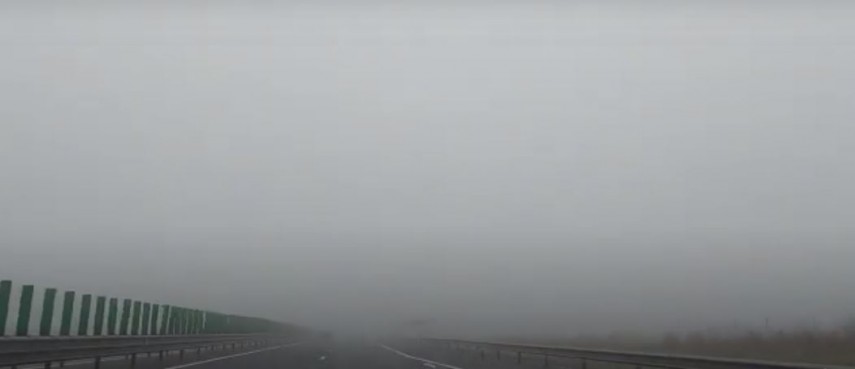 Ceaţă pe Autostrada