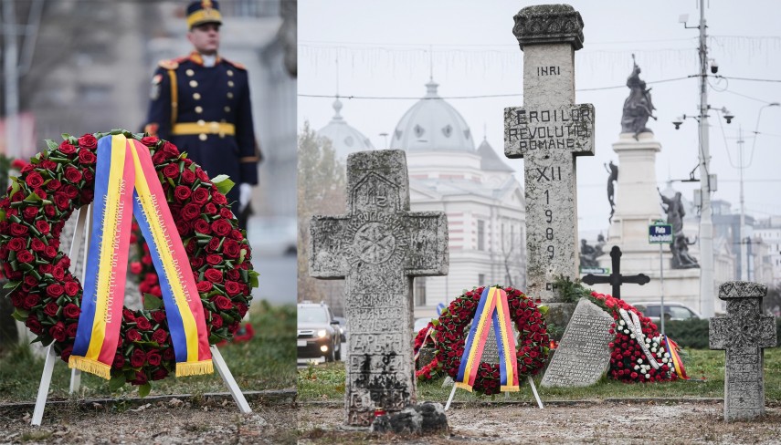 Coroana de flori. foto: Administrația Prezidențială