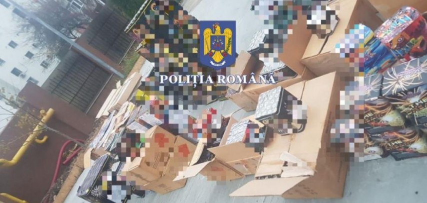 Pirotehnice. Foto: Poliția Română