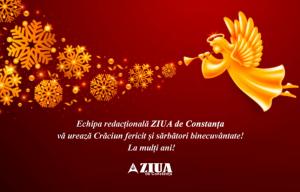 Echipa redacțională ZIUA de Constanța vă urează Crăciun fericit și sărbători binecuvântate! La mulți ani!  