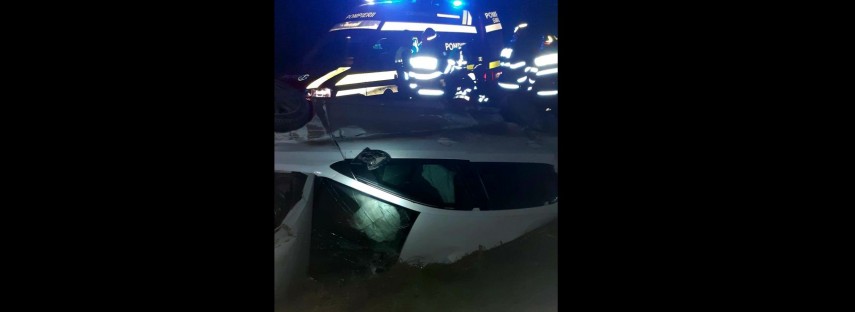 Accident Hârşova. Foto: ISU Dobrogea
