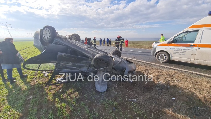 Accident rutier . foto  ZIUA de Constanța