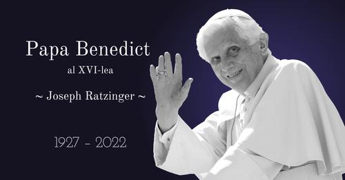 Papa Benedict. Foto: Facebook/Arhidieceza Romano-Catolică de București