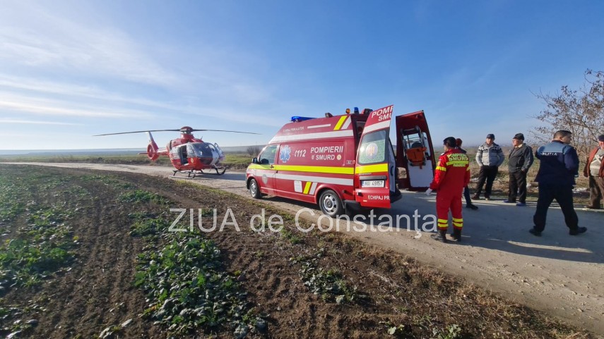 accident rutier in judetul constanta in prima zi a noului an intervine elicopterul smurd galerie foto