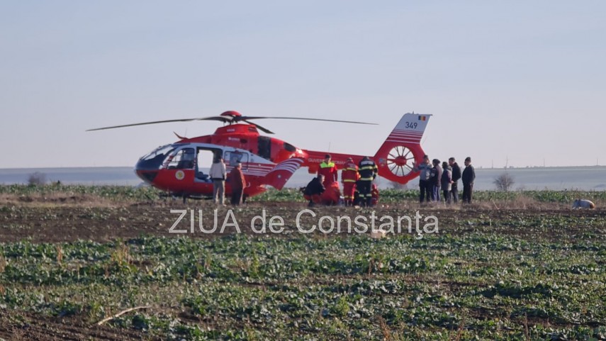 accident rutier in judetul constanta in prima zi a noului an intervine elicopterul smurd galerie foto