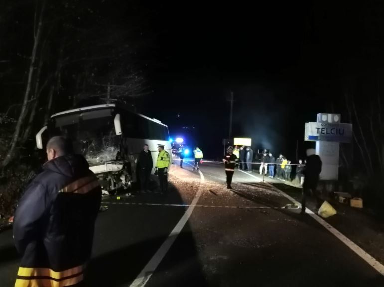 Accident, foto: ISU Bistrița Năsăud 