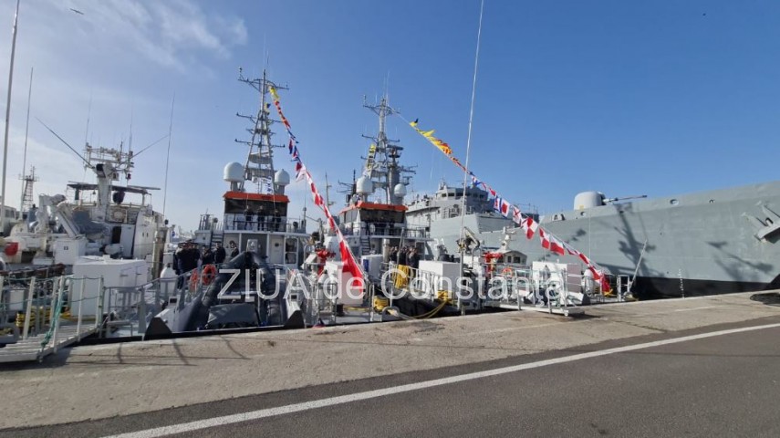 Eveniment in Portul Constanta: Ceremonial de intrare in flota a doua nave maritime de patrulare, din dotarea Politiei de Frontiera Romane (GALERIE FOTO+VIDEO)    