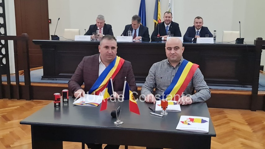 Înfrățire comuna Ciocârlia, județul Constanța cu Mereni, republica Moldova