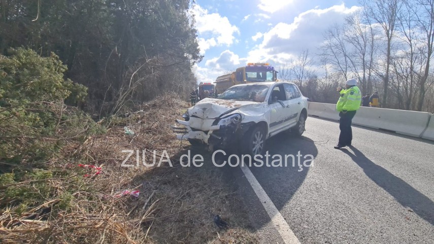 Mașina implicată în accident