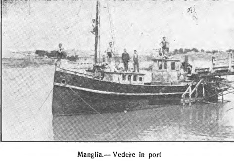 Mangalia Port, 1924. Sursă foto: „Constanţa şi Techirghiol, 1924: ghid ilustrat pentru vizitatori” de de Th. Ionescu și I. N. Duployen