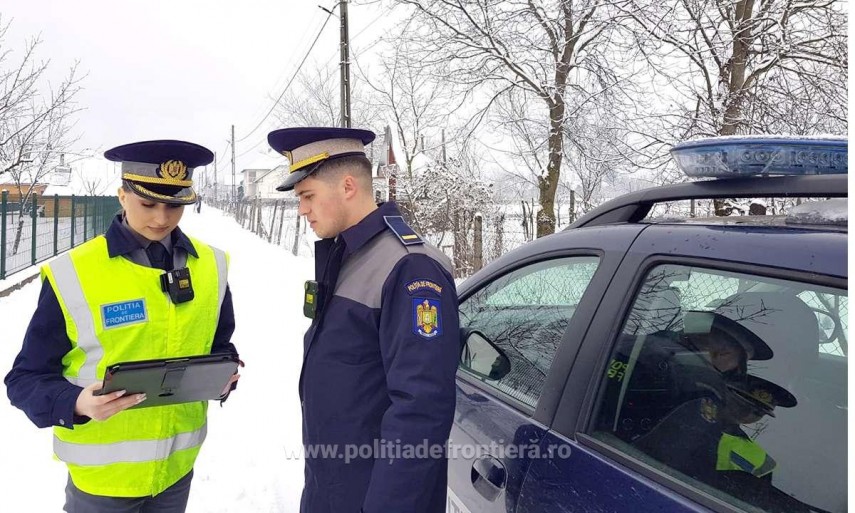 Control la frontieră. Foto: Poliția de Frontieră