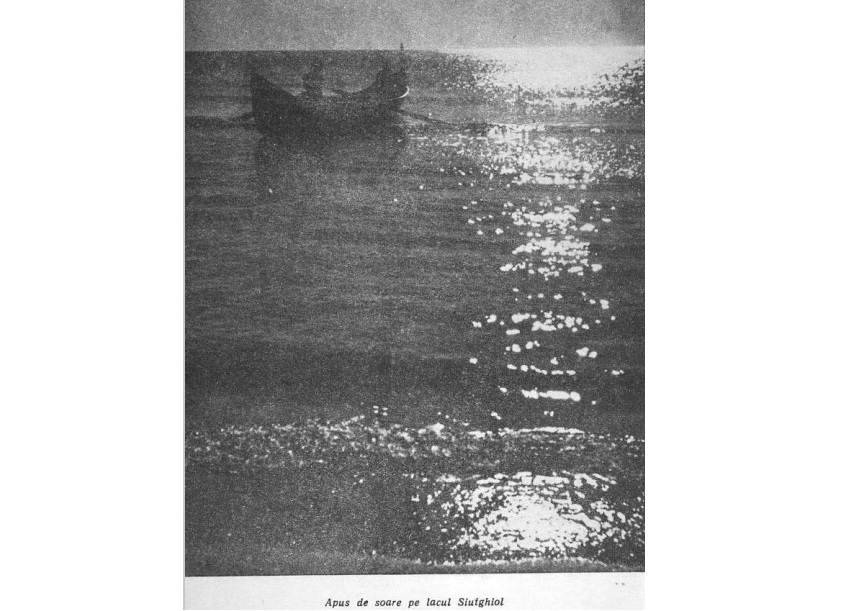 Fotografie cu rol ilustrativ. Lacul Siutghiol. Sursă foto:„Constanța și împrejurimile ei“, de Petrilă Tiberiu, Popescu Demetru și Porumbescu Marin