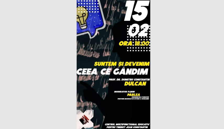 Conferinta Suntem si devenim ceea ce gandim, sustinuta de prof. dr. Dumitru Constantin Dulcan la Constanta