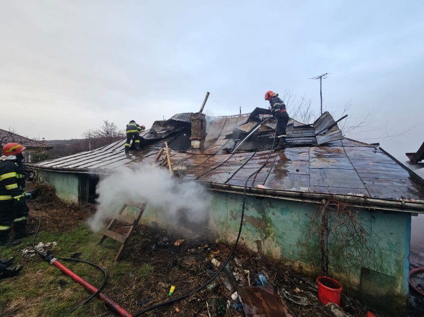 Incendiu Iași. Foto: ISU Iași