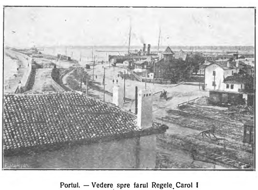 Portul Constanța, 1924. Sursă foto: „Constanţa şi Techirghiol, 1924: ghid ilustrat pentru vizitatori” de de Th. Ionescu și I. N. Duployen 