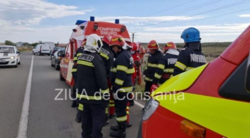 O masina s-a rasturnat la iesire din Harsova spre Constanta! Primele informatii 