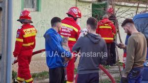 Constanta: Un caine si o pisica, doua animale salvate din furia focului (FOTO+VIDEO)   