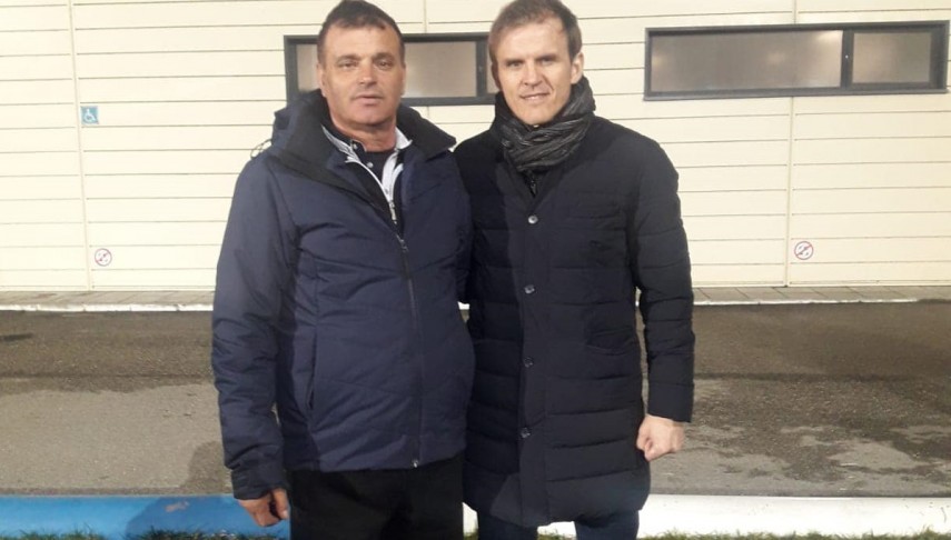 Antrenorii ecgipelor Gloria Băneasa și Cetatea Tr. Măgurele, Ion Sîrbu, respectiv Costin Lazăr