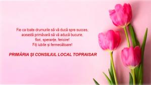 Primăria şi Consiliul Local Topraisar vă urează la mulți ani! 