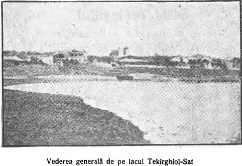 Vedere generală de pe lacul Tekirghiol-Sat, 1924. Sursă foto: „Constanţa şi Techirghiol, 1924: ghid ilustrat pentru vizitatori” de de Th. Ionescu și I. N. Duployen 