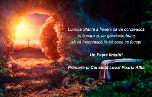 Primaria Poarta Albă Mesaj de Paște 