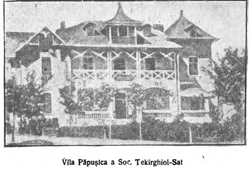 Vila Păpușica a Soc. Tekirghiol-Sat, 1924. Sursă foto: „Constanţa şi Techirghiol, 1924: ghid ilustrat pentru vizitatori” de de Th. Ionescu și I. N. Duployen 