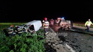 FOTO+VIDEO. UPDATE Patru victime. Două sunt încarcerate. Accident rutier pe DN22, intersectia - Sibioara spre Tulcea        
