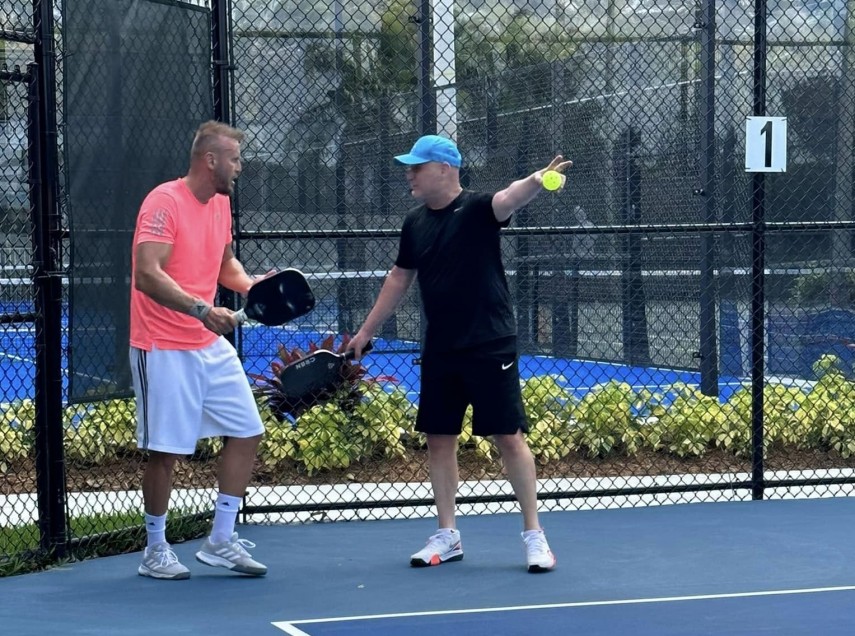 Eden Lică și Andre Agassi